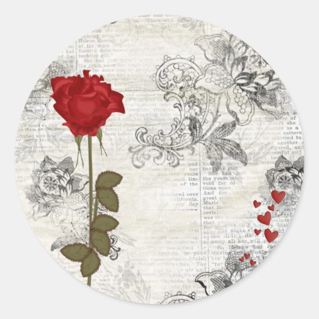Valentines Sticker (Vorderseite)