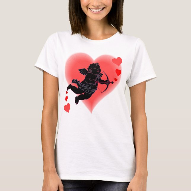 Valentine's Sweatshirts Lady's Cupid Liebe Shirts (Vorderseite)