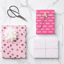Valentine's - Sweetest Day - Wrapping Paper Trial Geschenkpapier Set