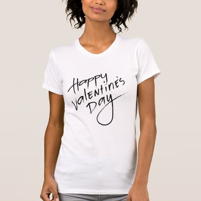 Valentine's Typography Sayings T-Shirt (Vorderseite)