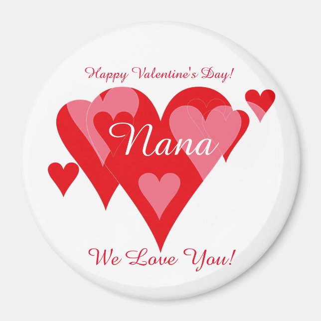 Valentines von Janz für Nana Large Magnet (Vorne)