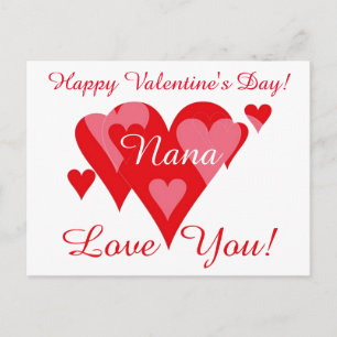Valentines von Janz für Nana Love You Postkarte