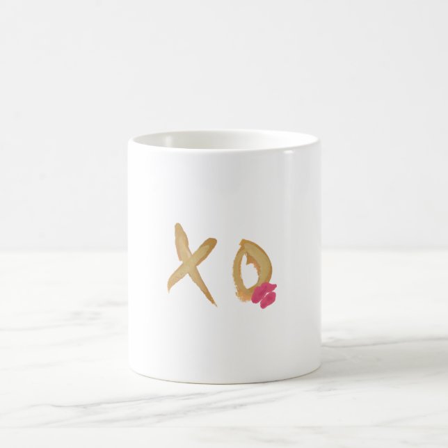 Valentine's Women's Coffee Tasse: Umarmen und Kiss Kaffeetasse (Mittel)
