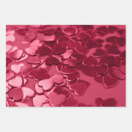 Valentine's Wrapping Paper  Geschenkpapier Set
