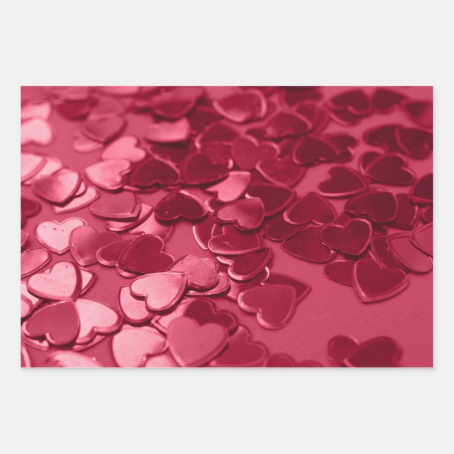 Valentine's Wrapping Paper  Geschenkpapier Set (Vorderseite)