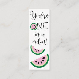 Valentine's You are One in a Melon! Mini-Lesezeich Mini Visitenkarte