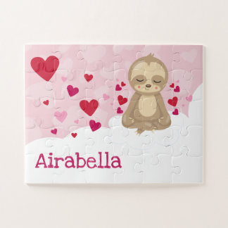 ValentineSloth personalisiert Puzzle