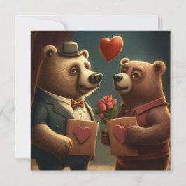 Valentingebärenbär-Cartoon