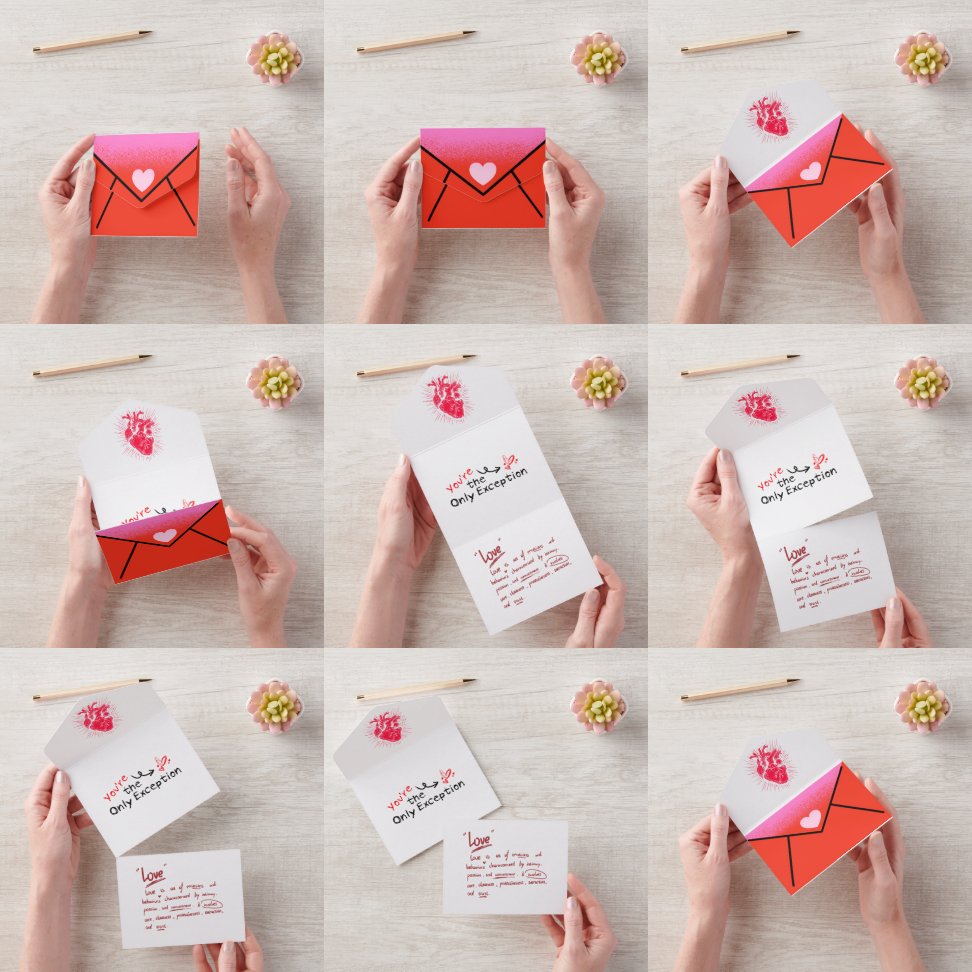 Valentingeschenk All In One Einladung