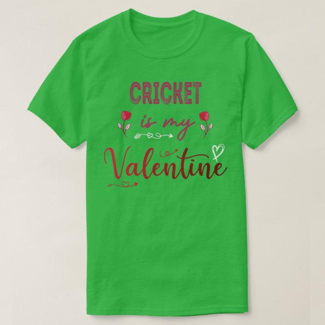 Valentingeschenk für Cricket-Liebhaber / T-Shirt (Design vorne)