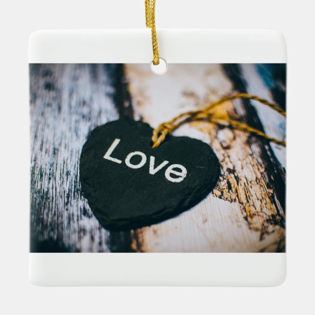 Valentingeschenke Keramikornament (Vorderseite)