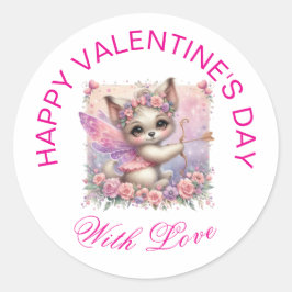 Valentingeschenke - Pawsitiv Adorable Welpe 2 Runder Aufkleber