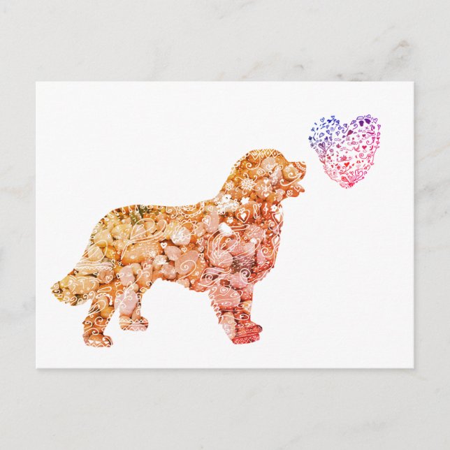 Valentinherz, zeichnend Herzen Postkarte (Vorderseite)