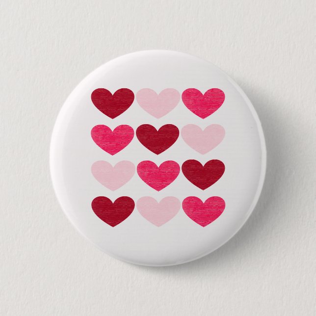 Valentinherzen Button (Vorderseite)