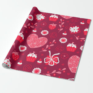 Valentinherzen-Papier Geschenkpapier