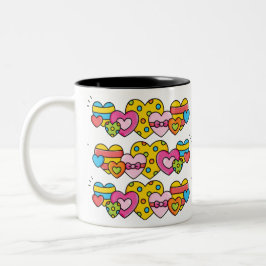 Valentinherzen Zweifarbige Tasse