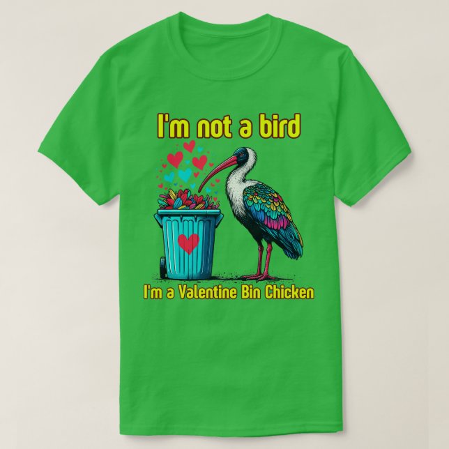 Valentinin-Hühnchen T-Shirt (Design vorne)