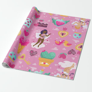 Valentininpfeil Geschenkpapier