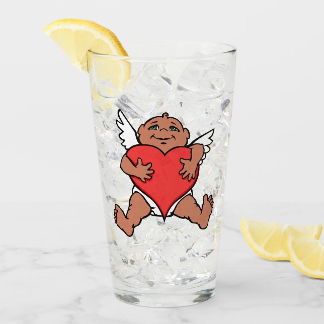 Valentinins Personalisiertes Kunstglas Glas (Vorderseite Ice)