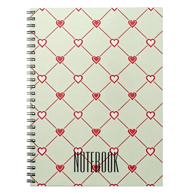Valentinische Heartline Premium Notes Notizblock (Vorderseite)