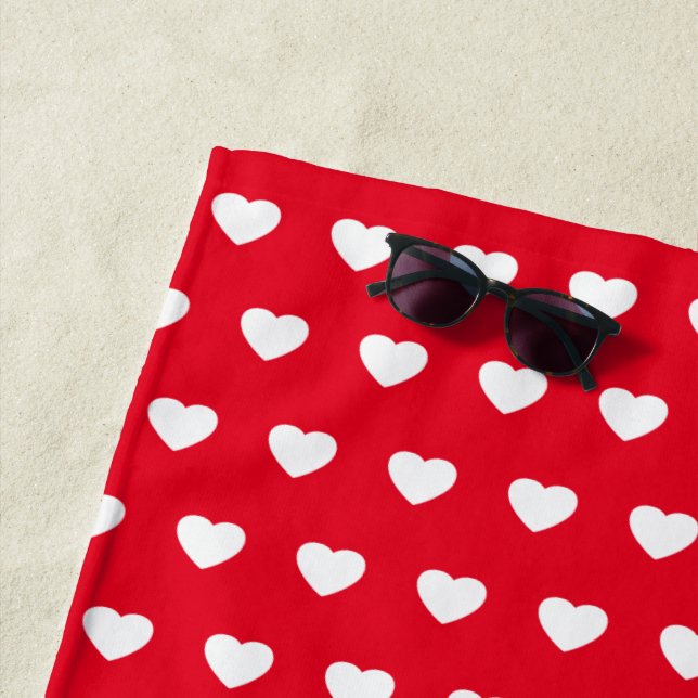 Valentinische Herzromantik Liebe Strandtuch (Beispiel)