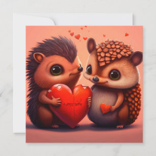 Valentinische Igel Cartoon