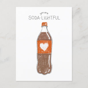 Valentinische Postkarte Sie sind SODA-LIGHTFUL