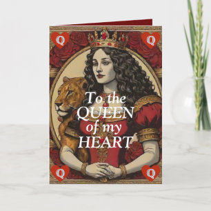 Valentinische Spielkarte Dankeskarte