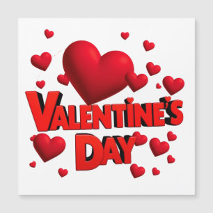 Valentinische Tagesherzen Liebe Magnetkarte