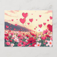 Valentinische Tagesherzen und Blume