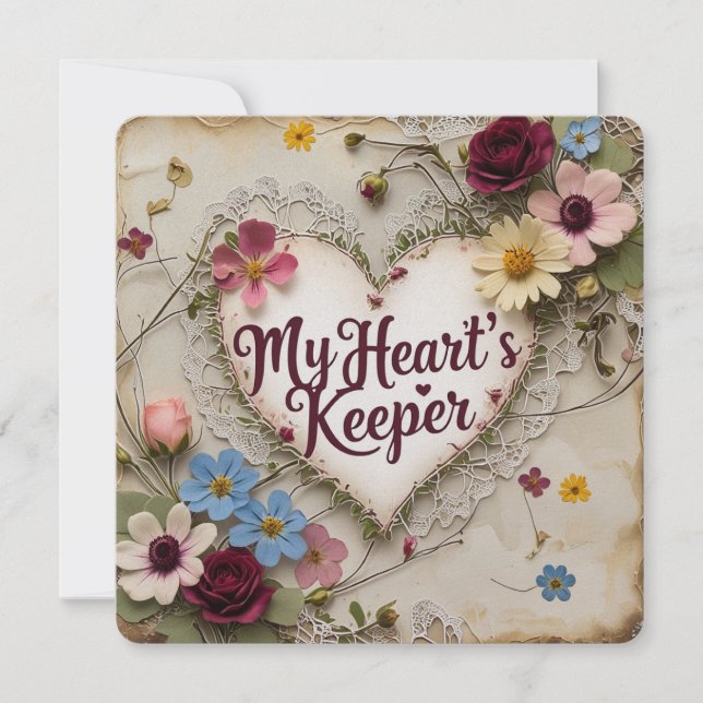 Valentinische Tageskarten Feiertagskarte (Vorderseite)