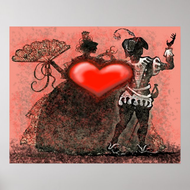 Valentinische Tänzer Poster (Vorne)