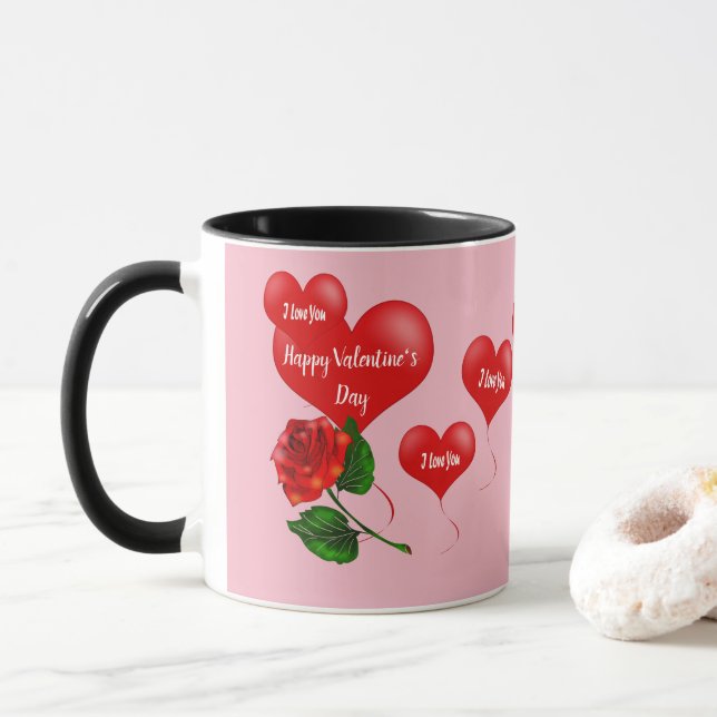 Valentinische Tasse (Mit Donut)