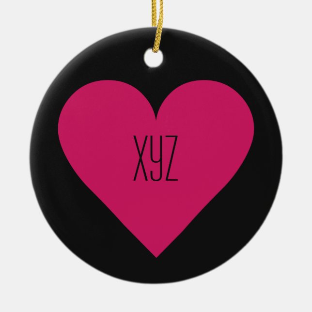 Valentinische Ziergegend Keramik Ornament (Vorne)