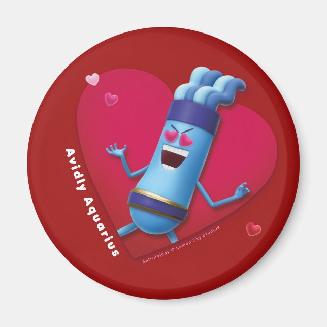 Valentinischer Kühlschrankmagnet für Aquarius Magnet (Vorne)