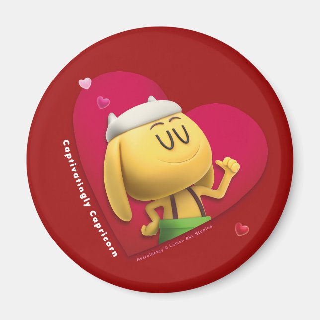 Valentinischer Kühlschrankmagnet für Capricorn Magnet (Vorne)