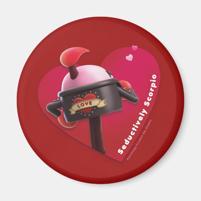 Valentinischer Kühlschrankmagnet für Skorpio Magnet (Vorne)