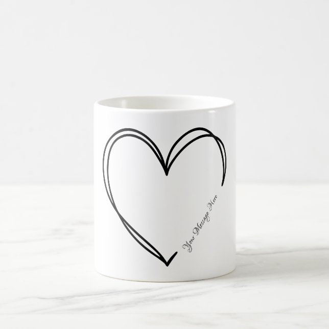 Valentinisches Geschenk der personalisierten grafi Kaffeetasse (Mittel)