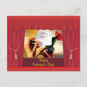 Valentinisches Geschenk Postkarte