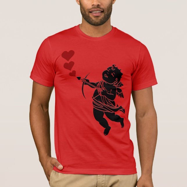 Valentinisches männliches Shirt Valentine Cupid Sh (Vorderseite)