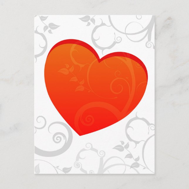 Valentinisches Motiv Feiertagspostkarte (Vorderseite)