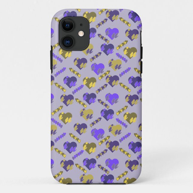 Valentinisches Muster Case-Mate iPhone Hülle (Rückseite)