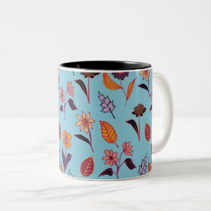 Valentinisches Muster Zweifarbige Tasse