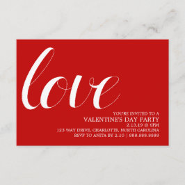 Valentinisches Party| Mod Pen Liebe Einladung