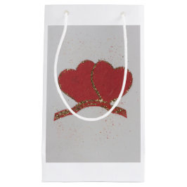 Valentinisches Rotes Herz Kleine Geschenktüte