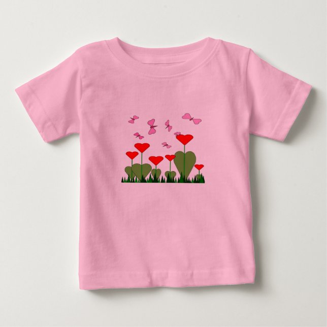 Valentinisches Shirt für Kleinkinder (Vorderseite)