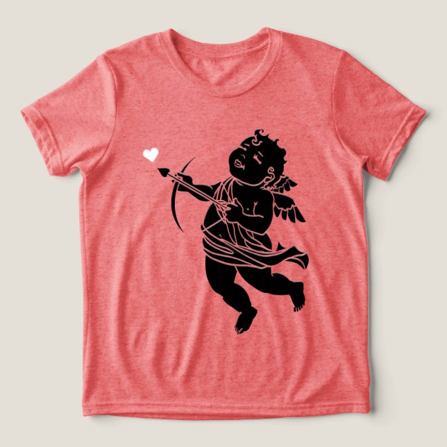 Valentinisches T - Shirt Kid's Cupid Liebe Shirt C (Design Vorderseite)