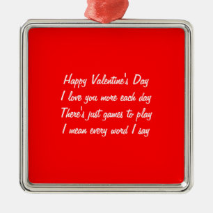 Valentinisches Tagesgedicht Ornament Aus Metall