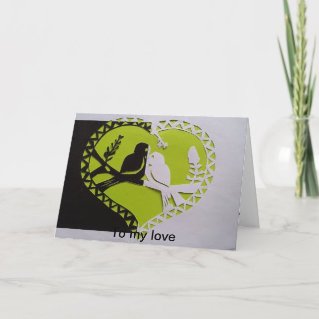 Valentinkarte Feiertagskarte (Vorderseite)