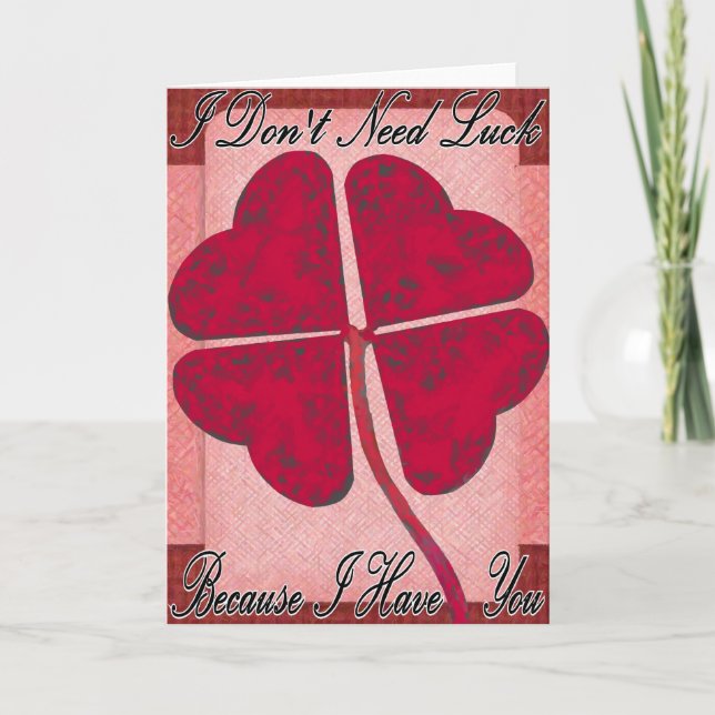 Valentinkarte Feiertagskarte (Vorderseite)